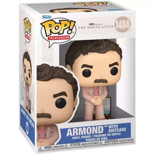 Funko Pop! Armond with Suitcase #1484 HBO Original The White Lotus Box
