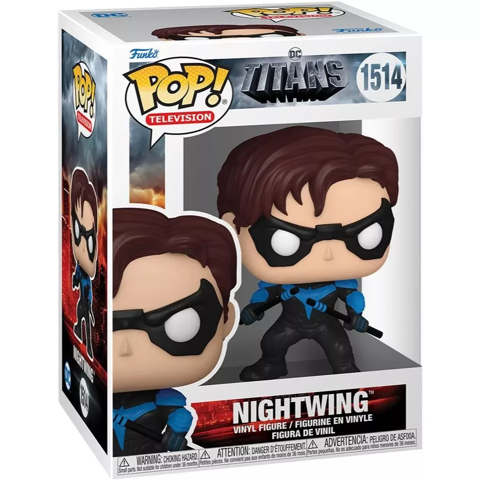 Funko Pop Tees: Dc Heroes-Nightwing con Nun Chuck