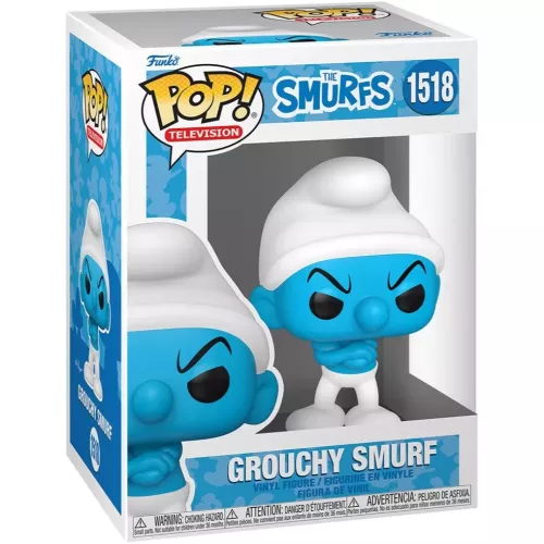 Funko Pop! Grouchy Smurf #1518 The Smurfs Television Box