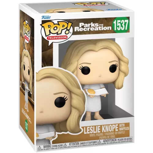 Funko Pop! Leslie Knope with Waffles #1537 Parks and Recreation Box