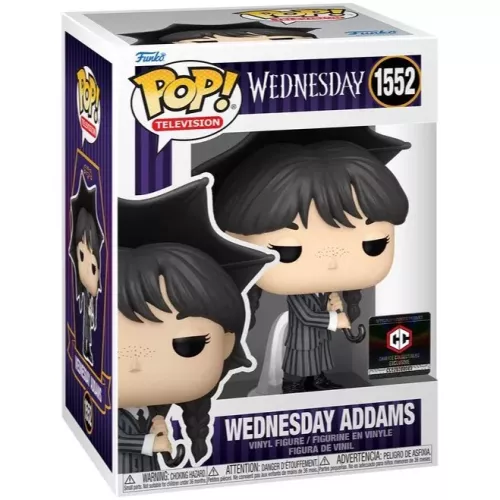 Funko Pop! Wednesday Addams #1552 with Umbrella Television Box
