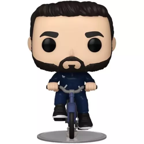 Funko Pop! Roy Kent #1571 on Bike Ted Lasso Television