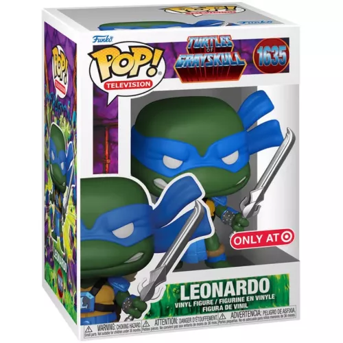 Funko Pop! Leonardo #1635 Turtles of Grayskull Television Box
