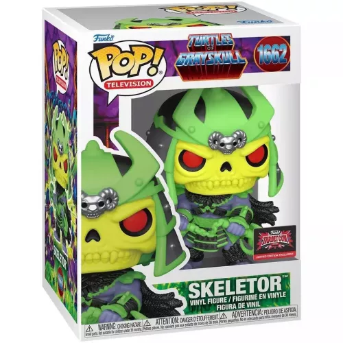 Funko Pop! Skeletor #1662 Turtles of Grayskull Television Box