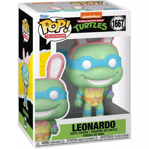 Funko Pop! Leonardo #1667 with Easter Egg Nickelodeon Teenage Mutant Ninja Turtles Box