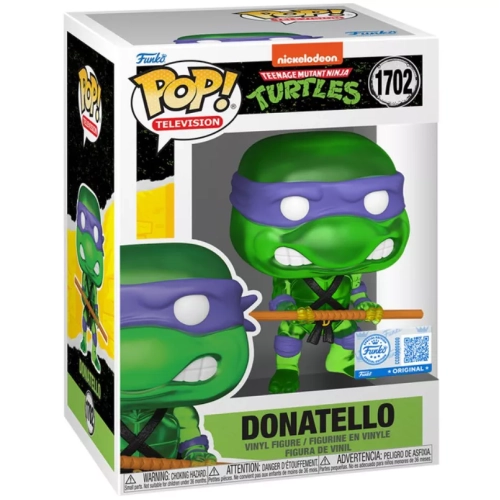 Funko Pop! Donatello #1702 Green Translucent Nickelodeon Teenage Mutant Ninja Turtles Box