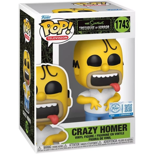 Funko Pop! Crazy Homer #1743 The Simpsons Treehouse of Horror Box