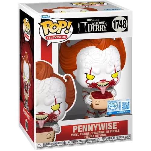 Funko Pop! Pennywise #1748 with Head HBO Original It Welcome to Derry Box