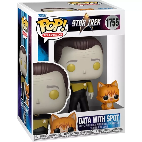 Funko Pop! Data with Spot #1755 Star Trek Television Box