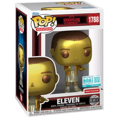 Funko Pop! Eleven #1788 Metallic Gold Netflix Stranger Things Box