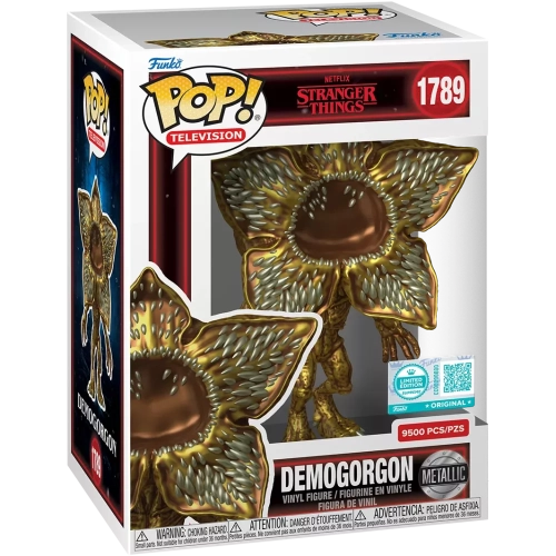 Funko Pop! Demogorgon #1789 Metallic Gold Netflix Stranger Things Box