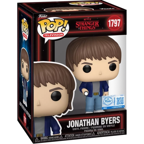 Funko Pop! Jonathan Byers #1797 with Torch Netflix Stranger Things Box