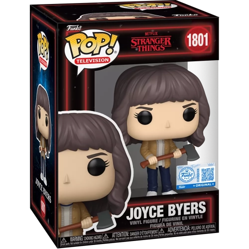 Funko Pop! Joyce Byers #1801 with Axe Netflix Stranger Things Box