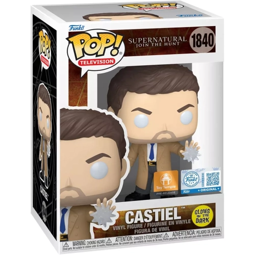 Funko Pop! Castiel #1840 Glows in the Dark Supernatural Join the Hunt Box