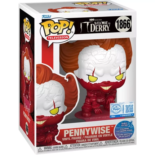 Funko Pop! Pennywise #1866 Bloody HBO Original It Welcome to Derry Box