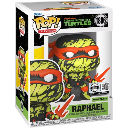 Funko Pop! Raphael #1886 Deco Nickelodeon Teenage Mutant Ninja Turtles Box