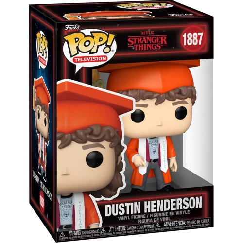 Funko Pop! Dustin Henderson #1887 Graduation Netflix Stranger Things Box