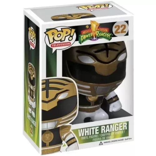 Funko Pop! White Ranger #22 Mighty Morphin Power Rangers Box