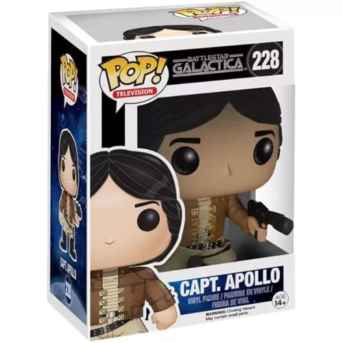 Funko Pop! Capt. Apollo #228 Battlestar Galactica Television Box