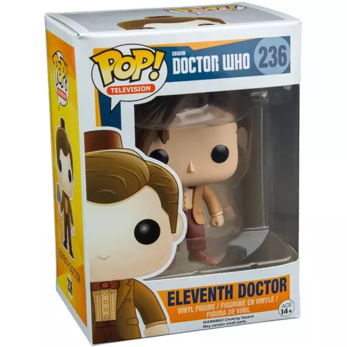 Funko Pop! Eleventh Doctor #236 with Mop and Fez BBC Doctor Who Box