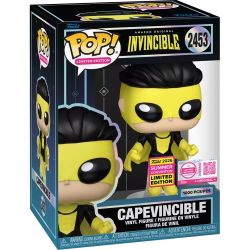 Funko Pop! Capevincible #2453 Floating Amazon Original Invincible Box