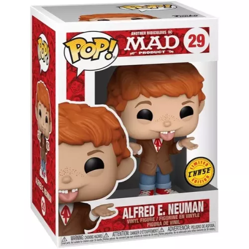 Funko Pop! Alfred E. Neuman #29 Toungue-Out Chase Another Ridiculous DC Mad Product Box