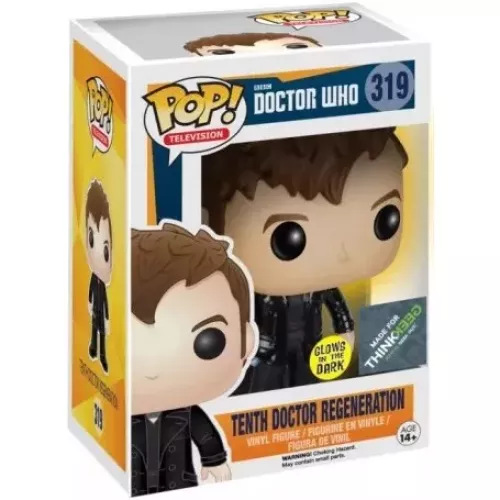 Funko Pop! Tenth Doctor Regeneration #319 Glows in the Dark Box