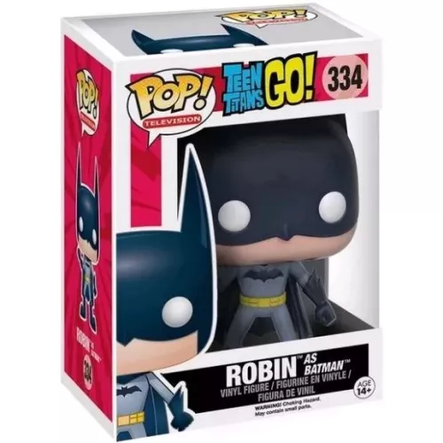Funko Pop! Robin as Batman #334 Teen Titans Go! Television Box