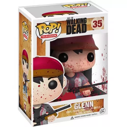 Funko Pop! Glenn #35 Bloody AMC The Walking Dead Television Box