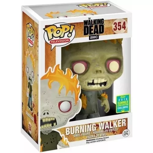 Funko Pop! Burning Walker #354 The Walking Dead AMC Box