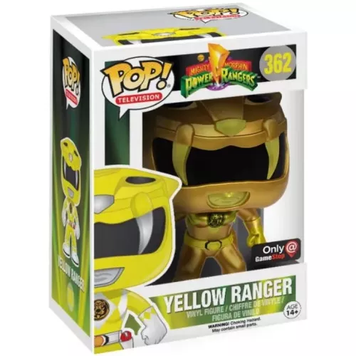 Funko Pop! Yellow Ranger #362 Gold Mighty Morphin Power Rangers Box