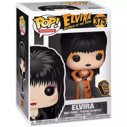 Funko Pop! Elvira #375 Orange Dress Elvira Mistress of the Dark Box