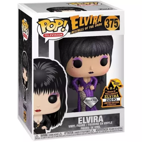 Funko Pop! Elvira #375 Purple Dress Diamond Collection Box