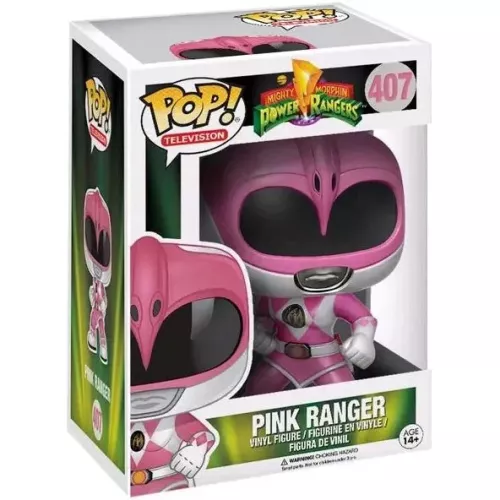 Funko Pop! Pink Ranger #407 Action Pose Mighty Morphin Power Rangers Box