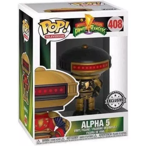 Funko Pop! Alpha 5 #408 Black and Gold Mighty Morphin Power Rangers Box