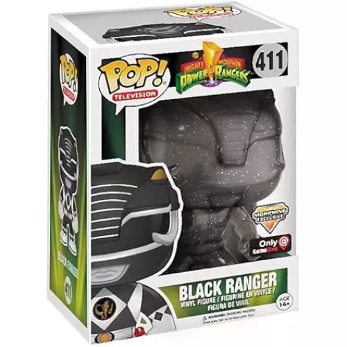 Funko Pop! Black Ranger #411 Morphing Mighty Morphin Power Rangers Box