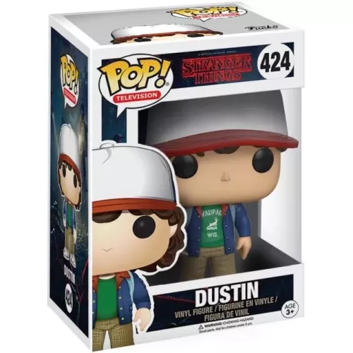 Funko Pop! Dustin #424 A Netflix Original Series Stranger Things Box
