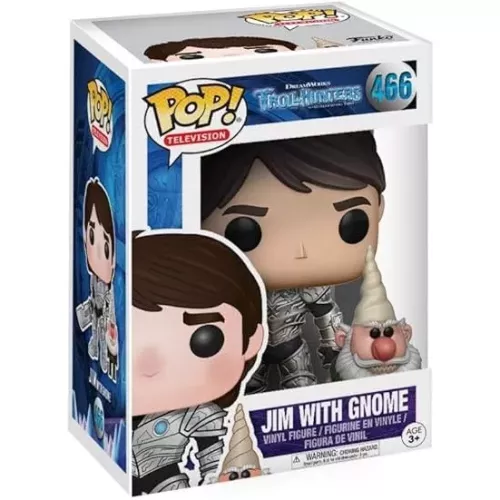 Funko Pop! Jim with Gnome #466 Dreamworks Trollhunters from Guillermo del Toro Box