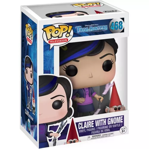 Funko Pop! Claire with Gnome #468 Dreamworks Trollhunters from Guillermo del Toro Box