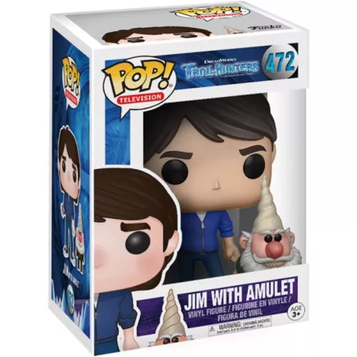 Funko Pop! Jim with Amulet #472 Dreamworks Trollhunters from Guillermo del Toro Box