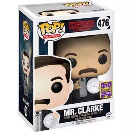 Funko Pop! Mr. Clarke #476 A Netflix Original Series Stranger Things Box