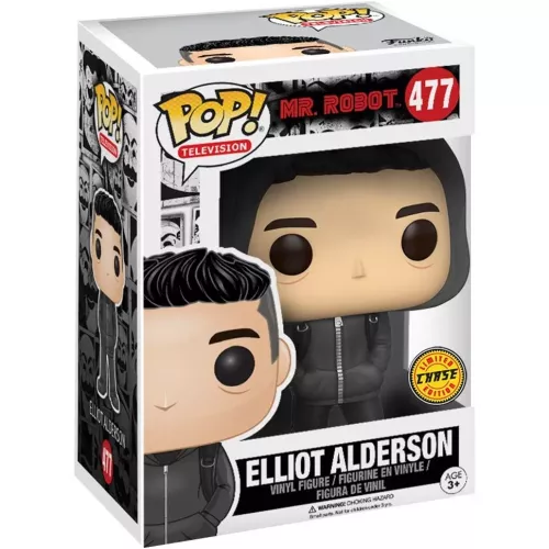 Funko Pop! Elliot Alderson #477 Hooded Chase Mr. Robot Box
