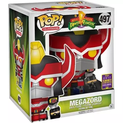 Funko Pop! Megazord #497 6 Inch Mighty Morphin Power Rangers Box