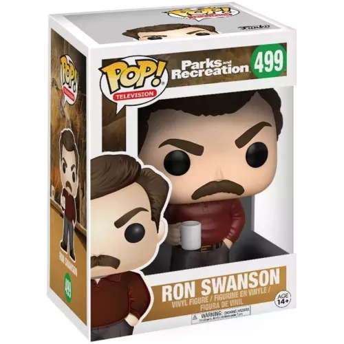 Funko Pop! Ron Swanson #499 Parks and Recreation Television Box