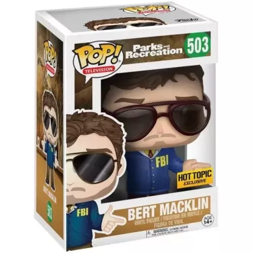 Funko Pop! Bert Macklin #503 Parks and Recreation Television Box