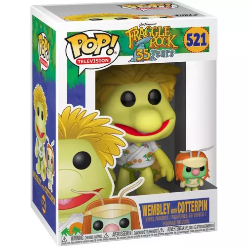 Funko Pop! Wembley with Cotterpin #521 Jim Henson's Fraggle Rock 35 Years Box
