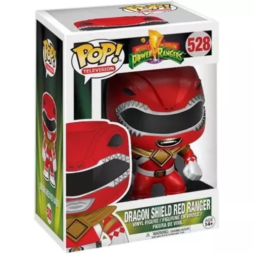 Funko Pop! Dragon Shield Red Ranger #528 Mighty Morphin Power Rangers Box