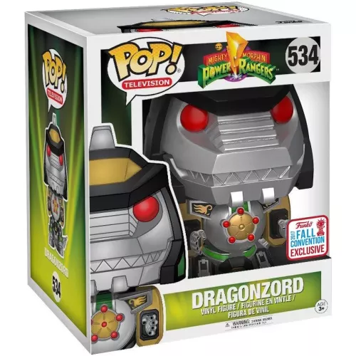 Funko Pop! Dragonzord #534 Green 6 Inch Mighty Morphin Power Rangers Box