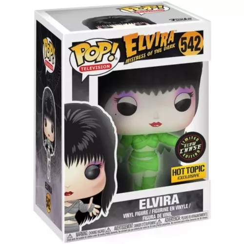 Funko Pop! Elvira #542 Mummy Chase Glows in the Dark Box