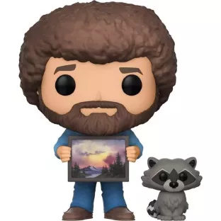 Bob Ross and Raccoon